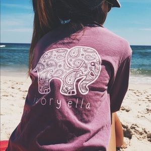 Maroon Purple Ivory Ella Long Sleeve